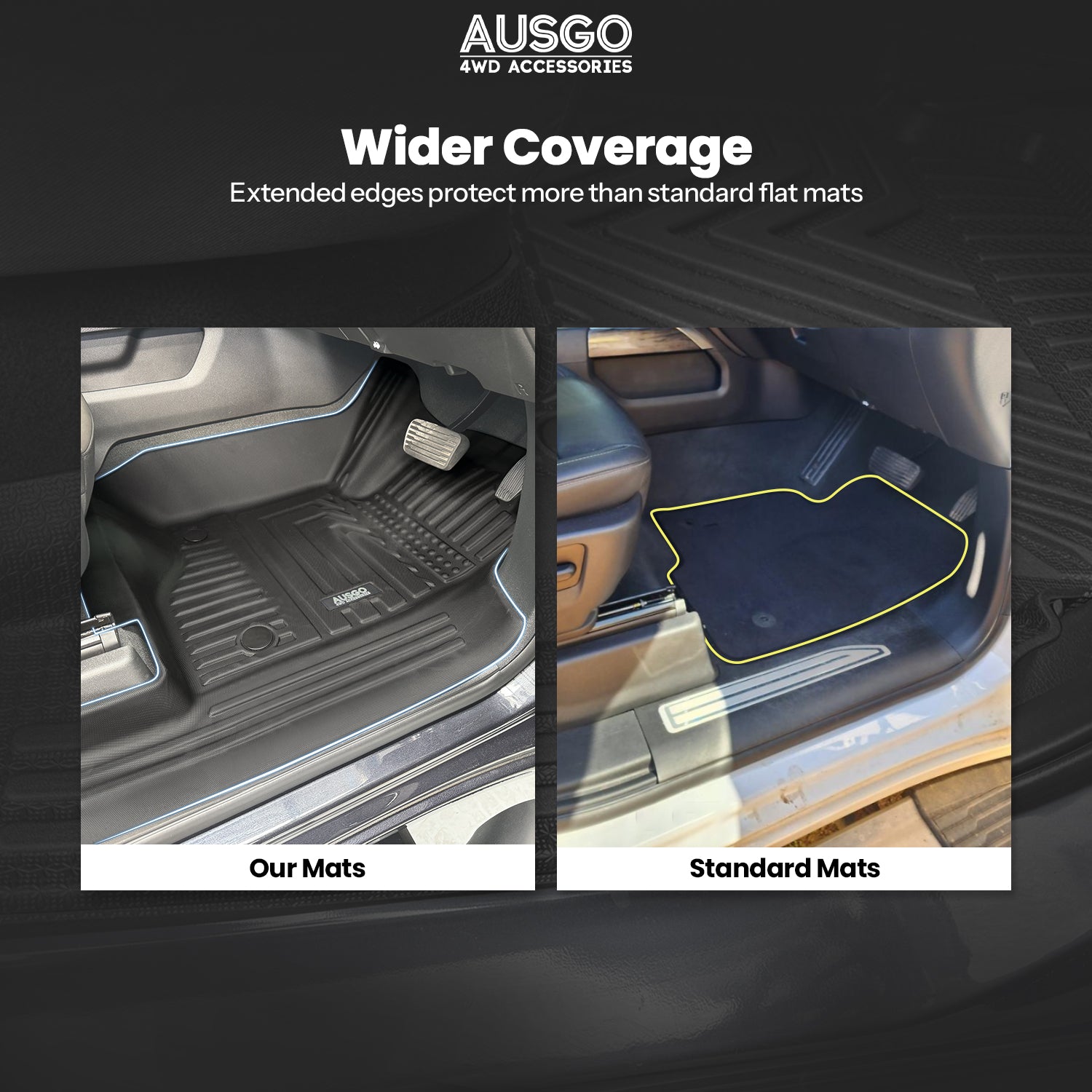 5D Car Floor Mats for Chevrolet Silverado HD T1 Series 2021-Onwards