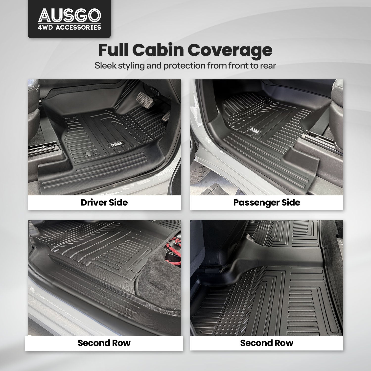 5D Car Floor Mats for Chevrolet Silverado HD T1 Series 2021-Onwards