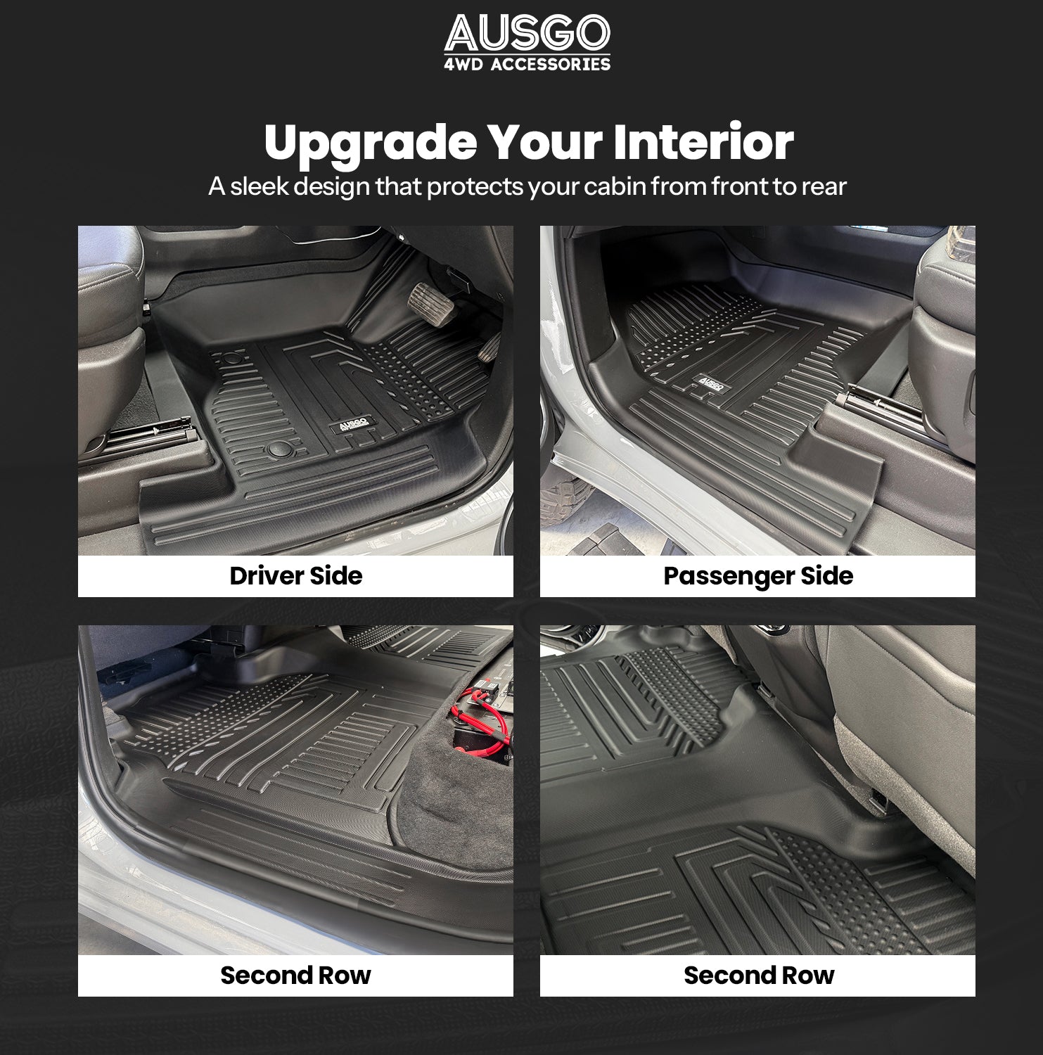 5D Car Floor Mats for Chevrolet Silverado HD T1 Series 2021-Onwards