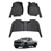 5D Car Floor Mats for Chevrolet Silverado HD T1 Series 2021-Onwards