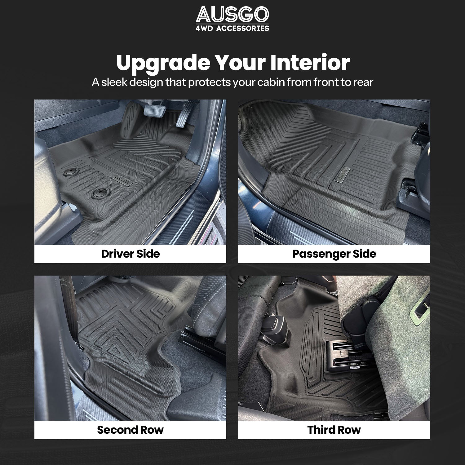 5D Car Floor Mats for Ford Everest UA Series 2015-2022