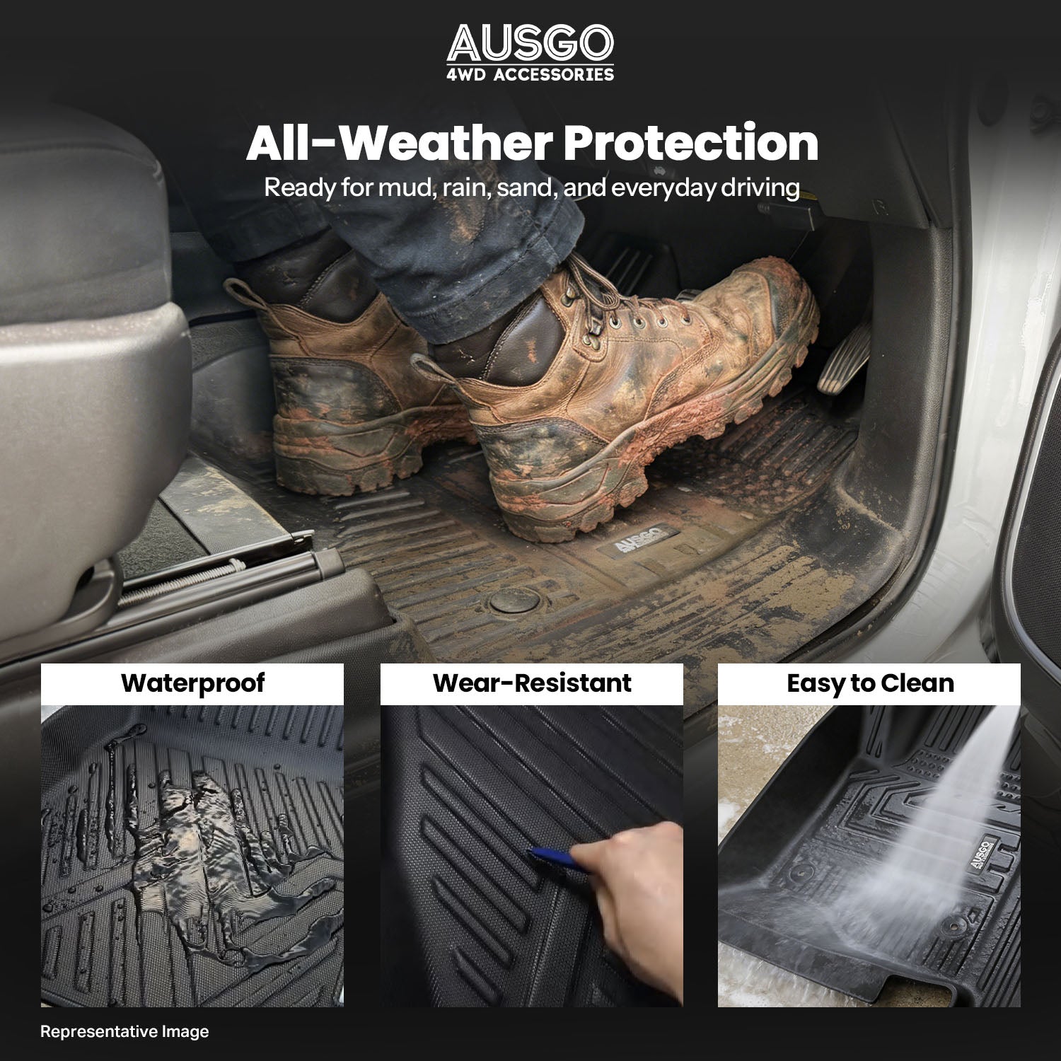 7D Injection Floor Mats for Ford Everest 2022-Onwards