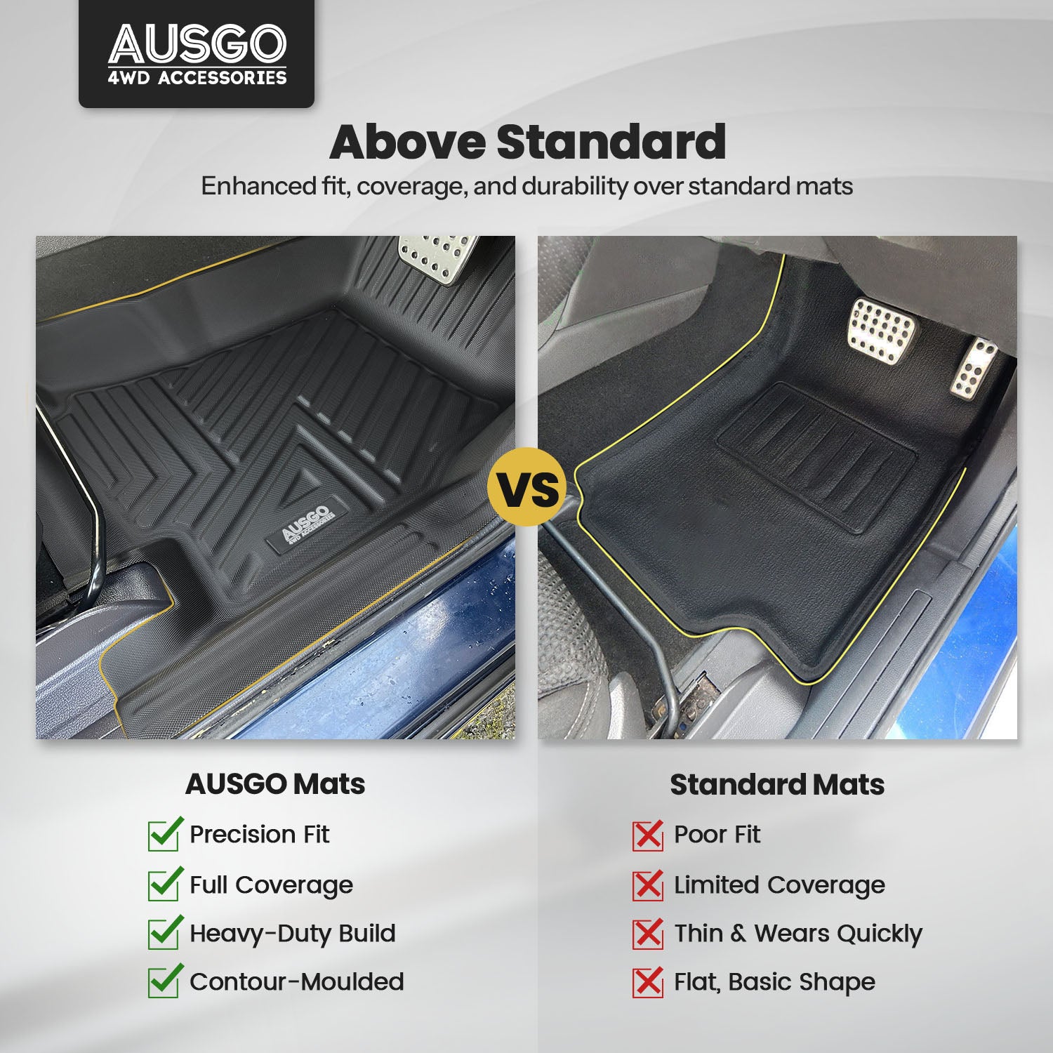 5D Car Floor Mats + Cargo Mat for Ford Falcon FG ecoLPi Series 2008-2014