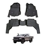 5D Car Floor Mats for Ford Ranger Super Duty Dual Cab 2026-Onwards