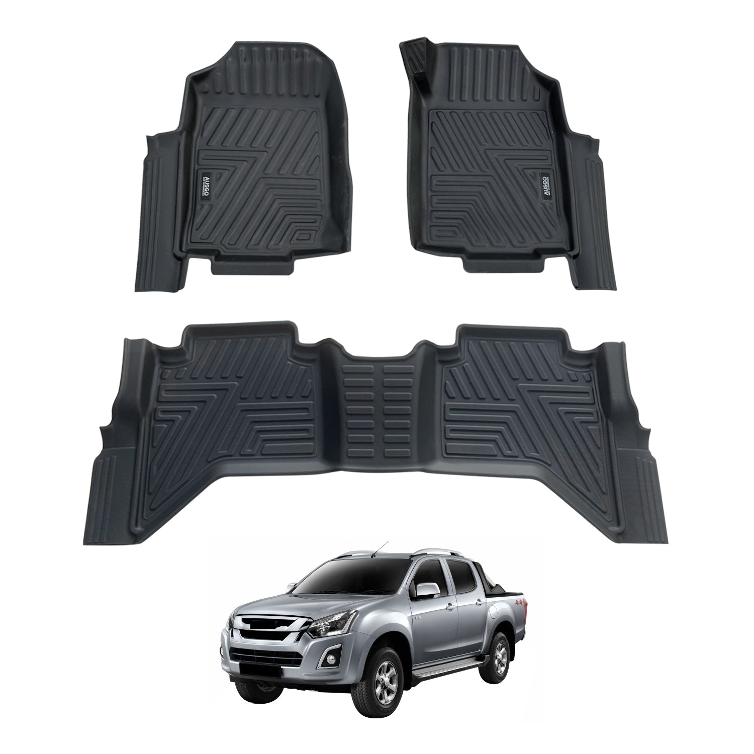 5D Car Floor Mats for ISUZU D-MAX DMAX Dual Cab 2012-2020