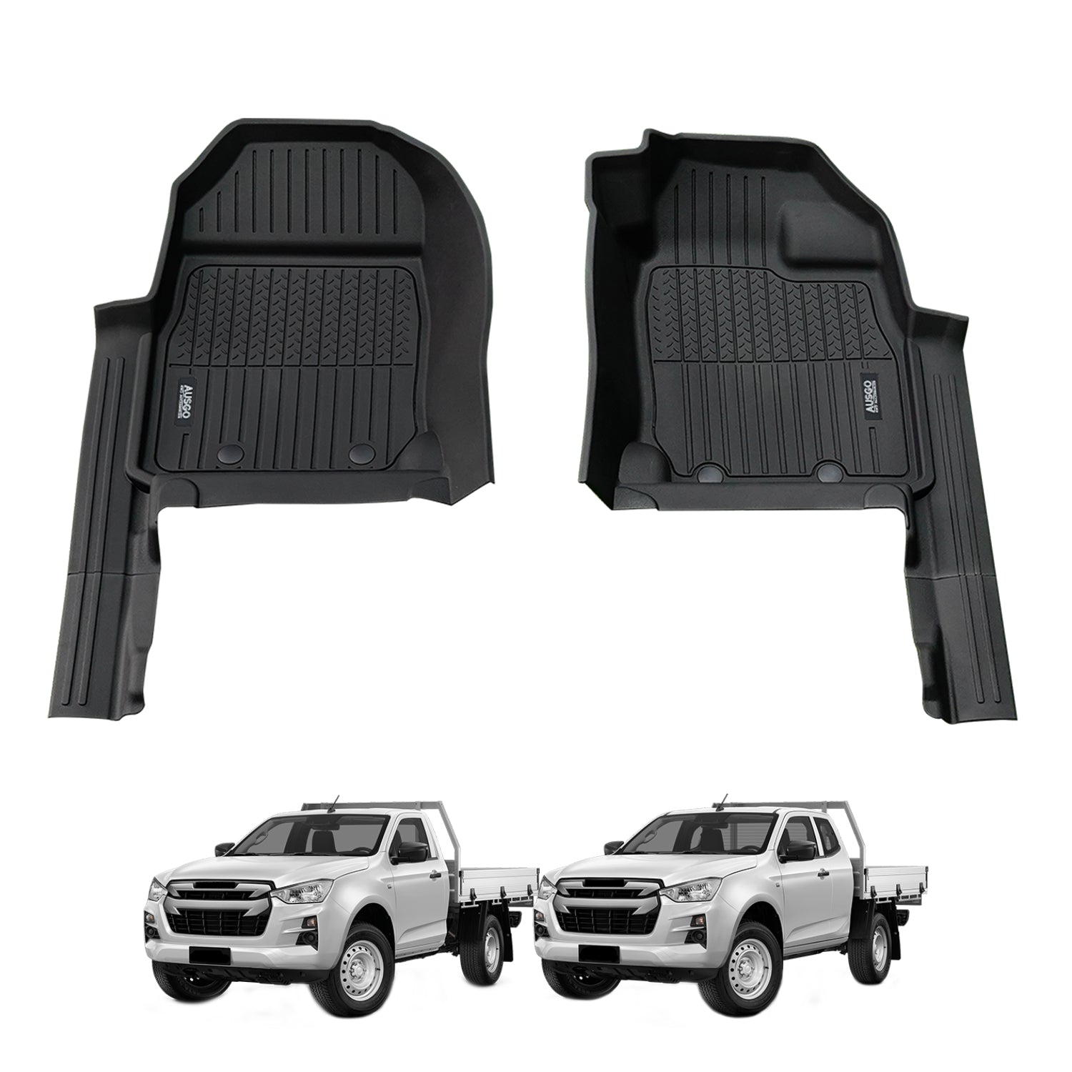 7D Injection Floor Mats for ISUZU D-MAX DMAX Single / Extra Cab 2020-Onwards