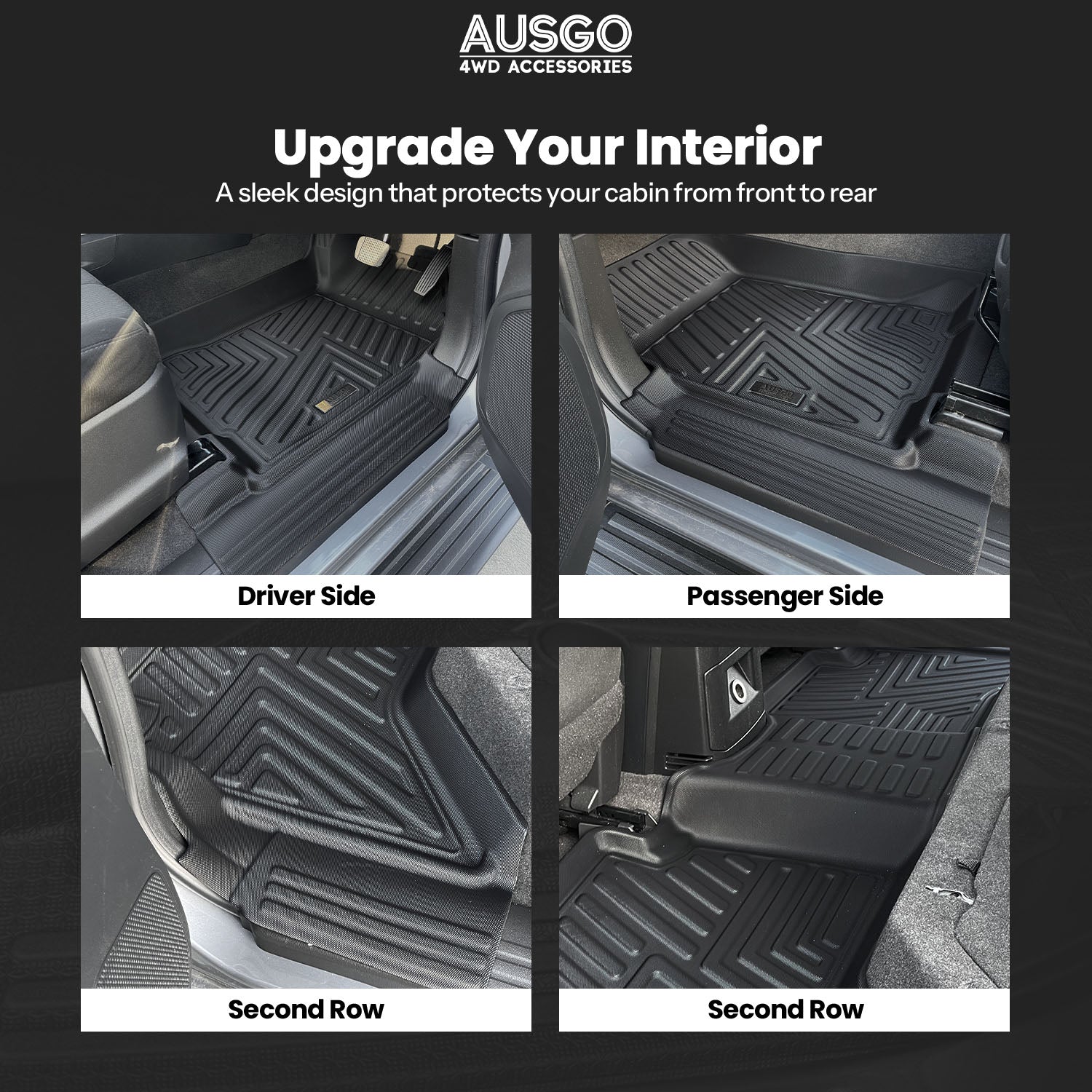 5D Car Floor Mats for ISUZU D-MAX DMAX Dual Cab 2012-2020