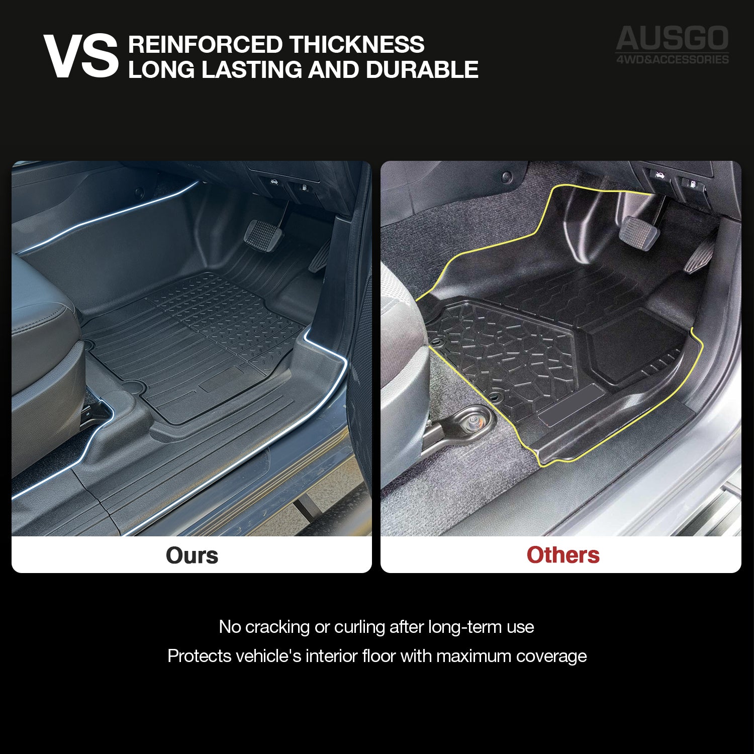 7D Injection Floor Mats for ISUZU D-MAX DMAX Single / Extra Cab 2020-Onwards