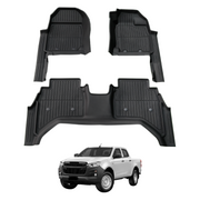 7D Injection Floor Mats for ISUZU D-MAX DMAX Dual Cab 2020-Onwards