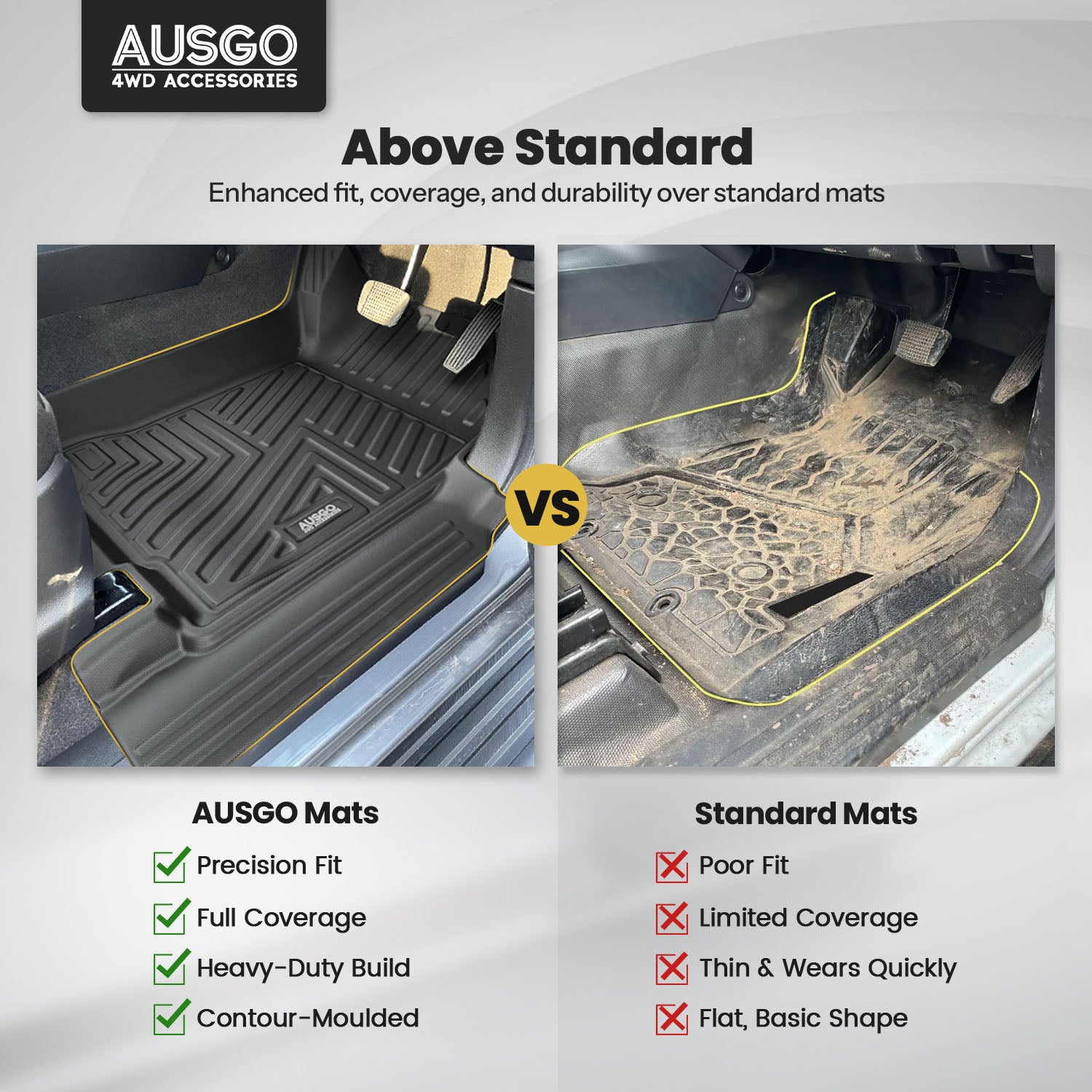 5D Car Floor Mats for Holden Colorado Single / Extra Cab 2012-2020