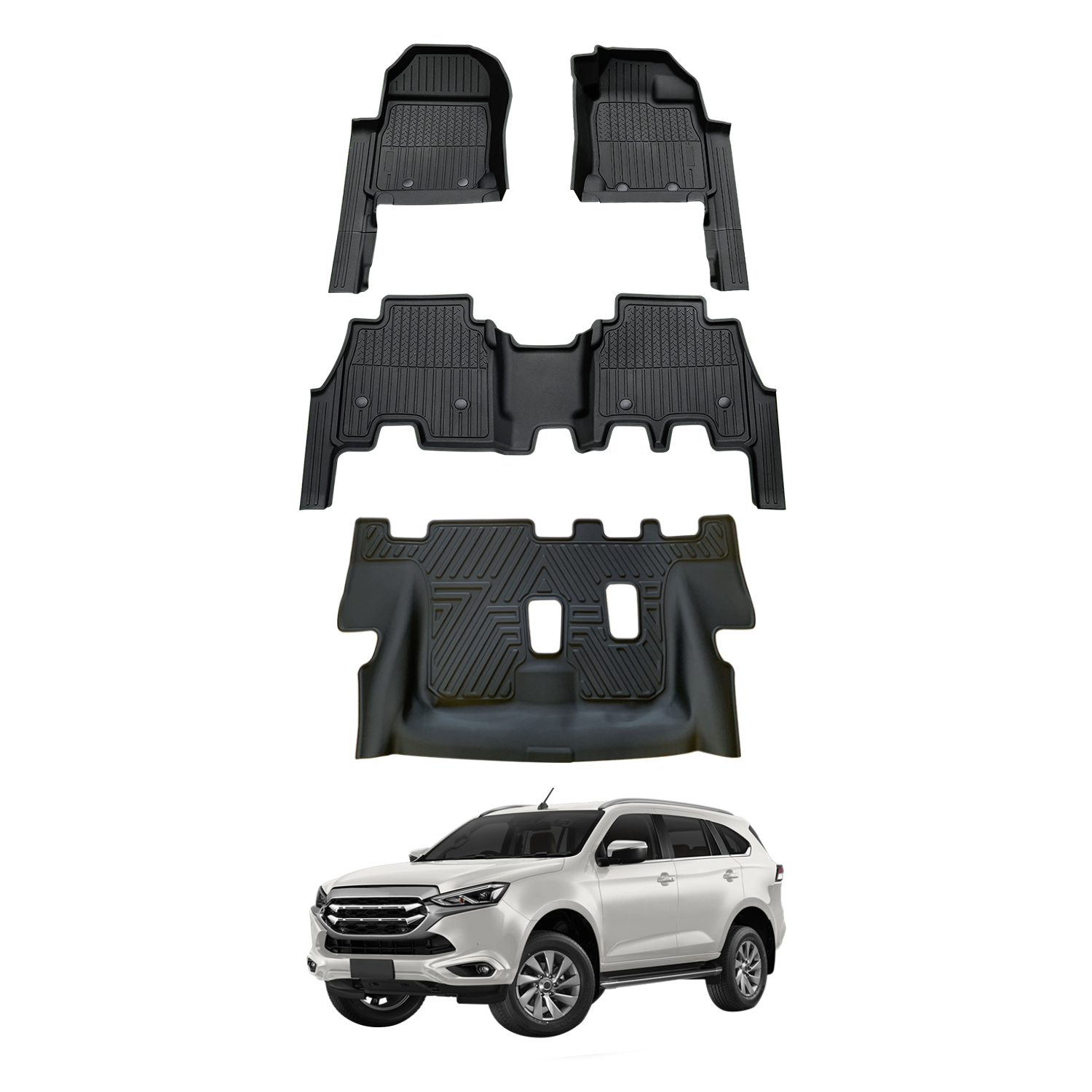 PRE-ORDER 7D Injection Floor Mats for ISUZU MU-X MUX 2021-Onwards