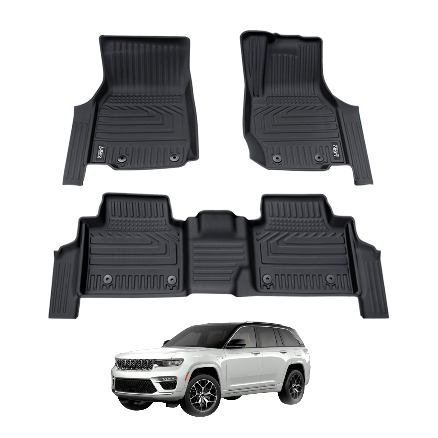 5D Car Floor Mats for Jeep Grand Cherokee L WL Series 7-Seat 2021-Onwards