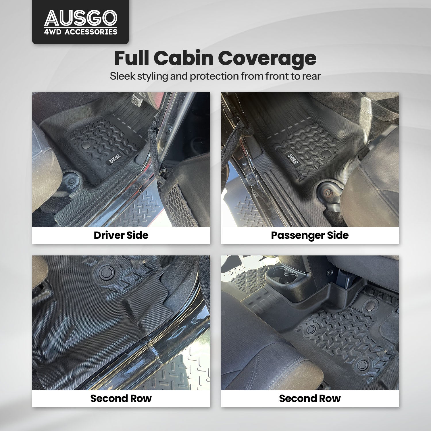5D Car Floor Mats for Jeep Wrangler JK Series 4Door 2012-2018