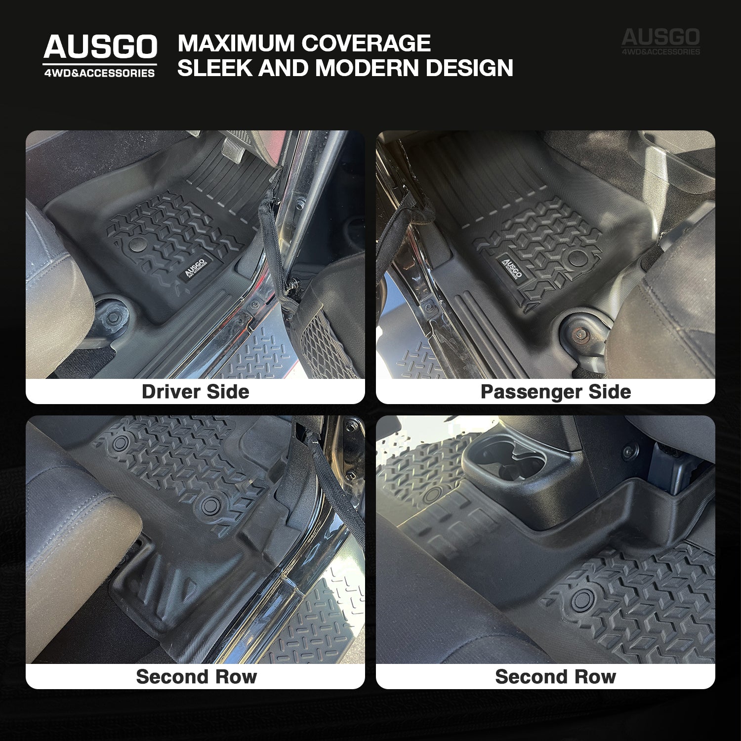 5D Car Floor Mats for Jeep Wrangler JK Series 4Door 2012-2018