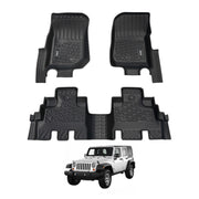 5D Car Floor Mats for Jeep Wrangler JK Series 4Door 2012-2018
