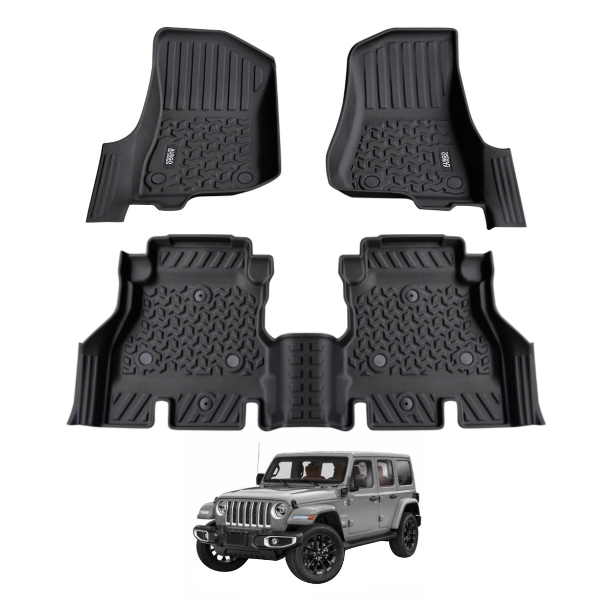 5D Car Floor Mats for Jeep Wrangler JL Series 4Door 2018-Onwards