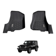5D Car Floor Mats for Jeep Wrangler JL Series 2Door 2018-Onwards Front 2PCS