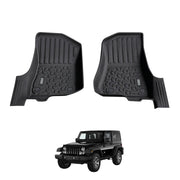 5D Car Floor Mats for Jeep Wrangler JL Series 2Door 2018-Onwards Front 2PCS