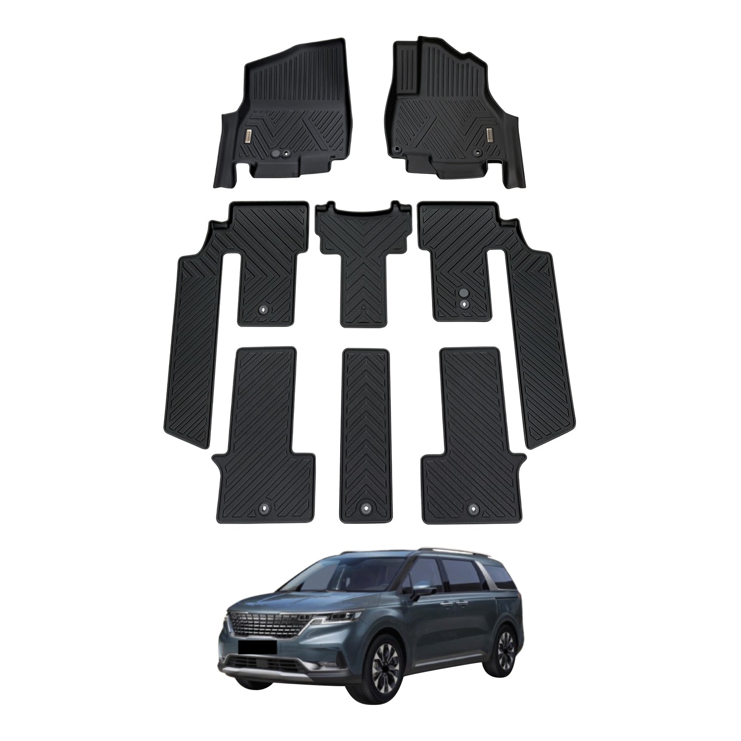 PRE-ORDER 5D Car Floor Mats for KIA Carnival KA4 Series 2020-Onwards
