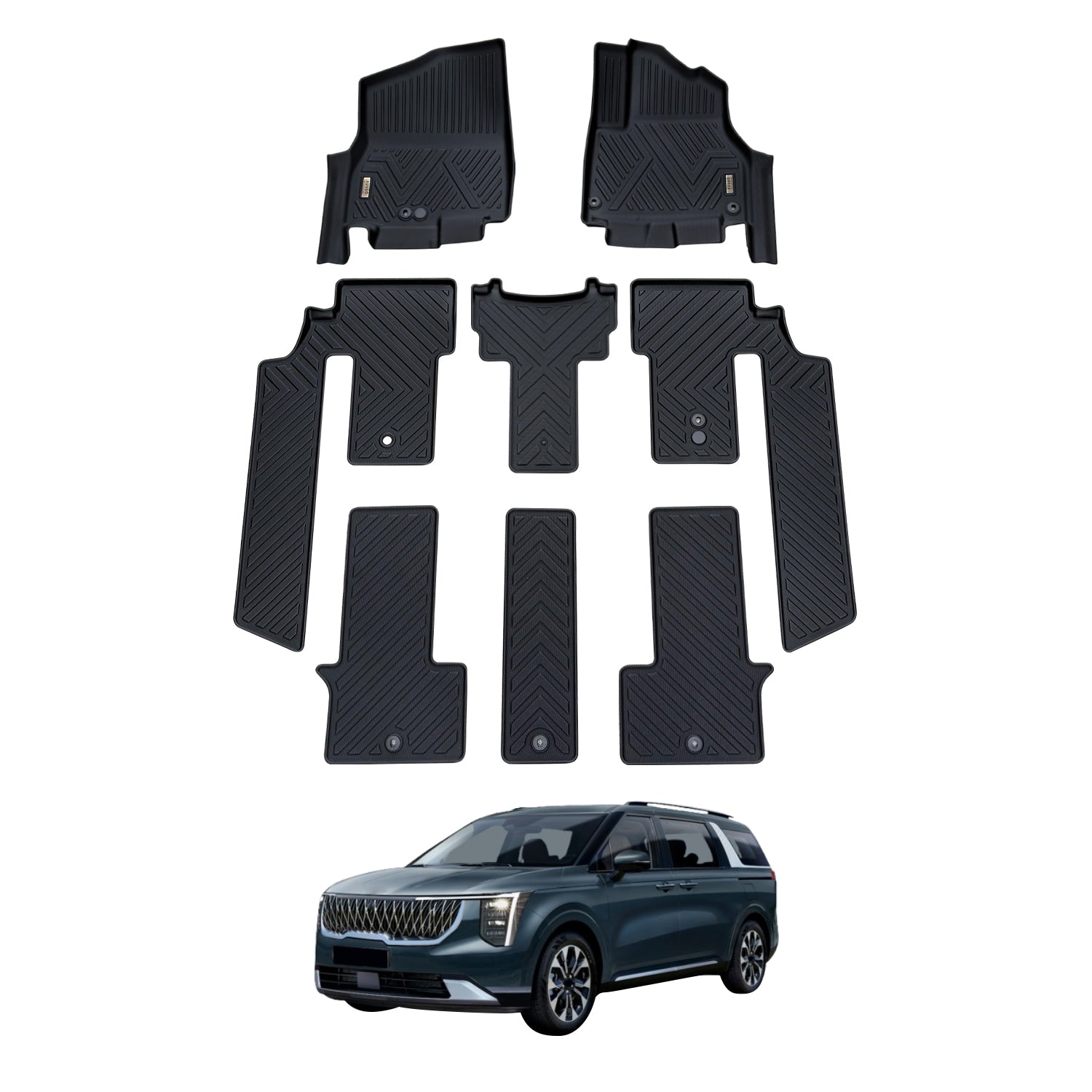 PRE-ORDER 5D Car Floor Mats for KIA Carnival KA4 Series 2020-Onwards