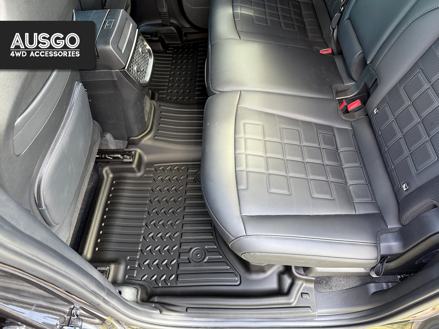 7D Floor Mats + Black Door Sill Protector for KIA Tasman 2025-Onwards