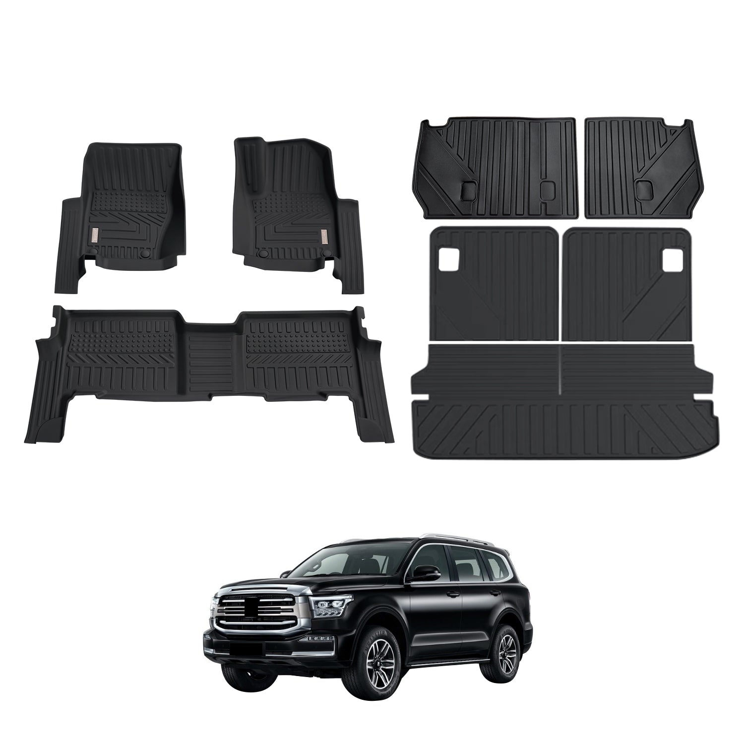 5D Car Floor Mats for GWM Tank 500 2024-Onwards