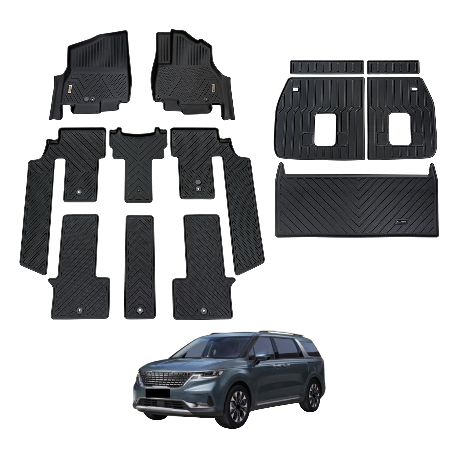 PRE-ORDER 5D Car Floor Mats for KIA Carnival KA4 Series 2020-Onwards