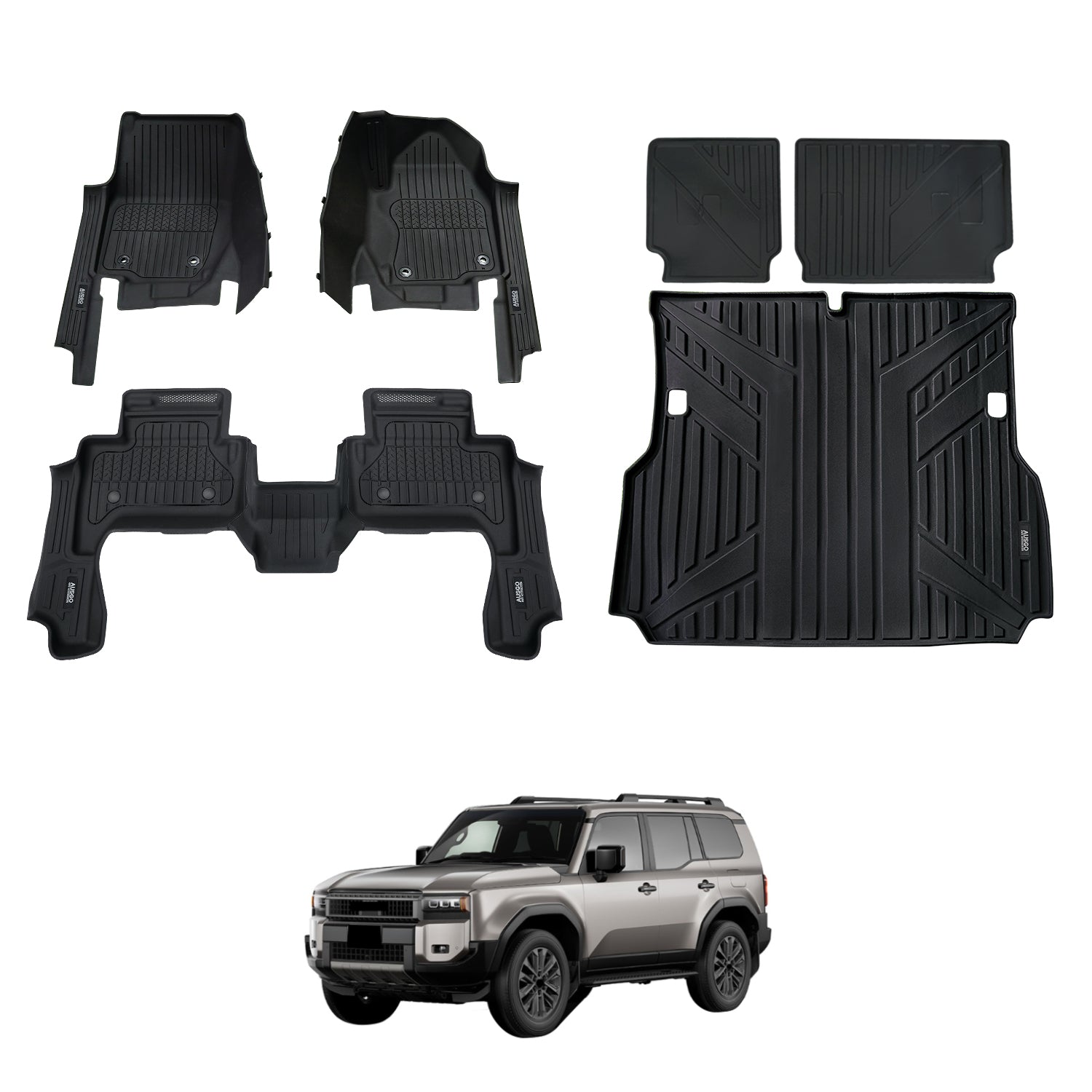 7D Injection Floor Mats for Toyota LandCruiser Prado 250 Series 2024-Onwards