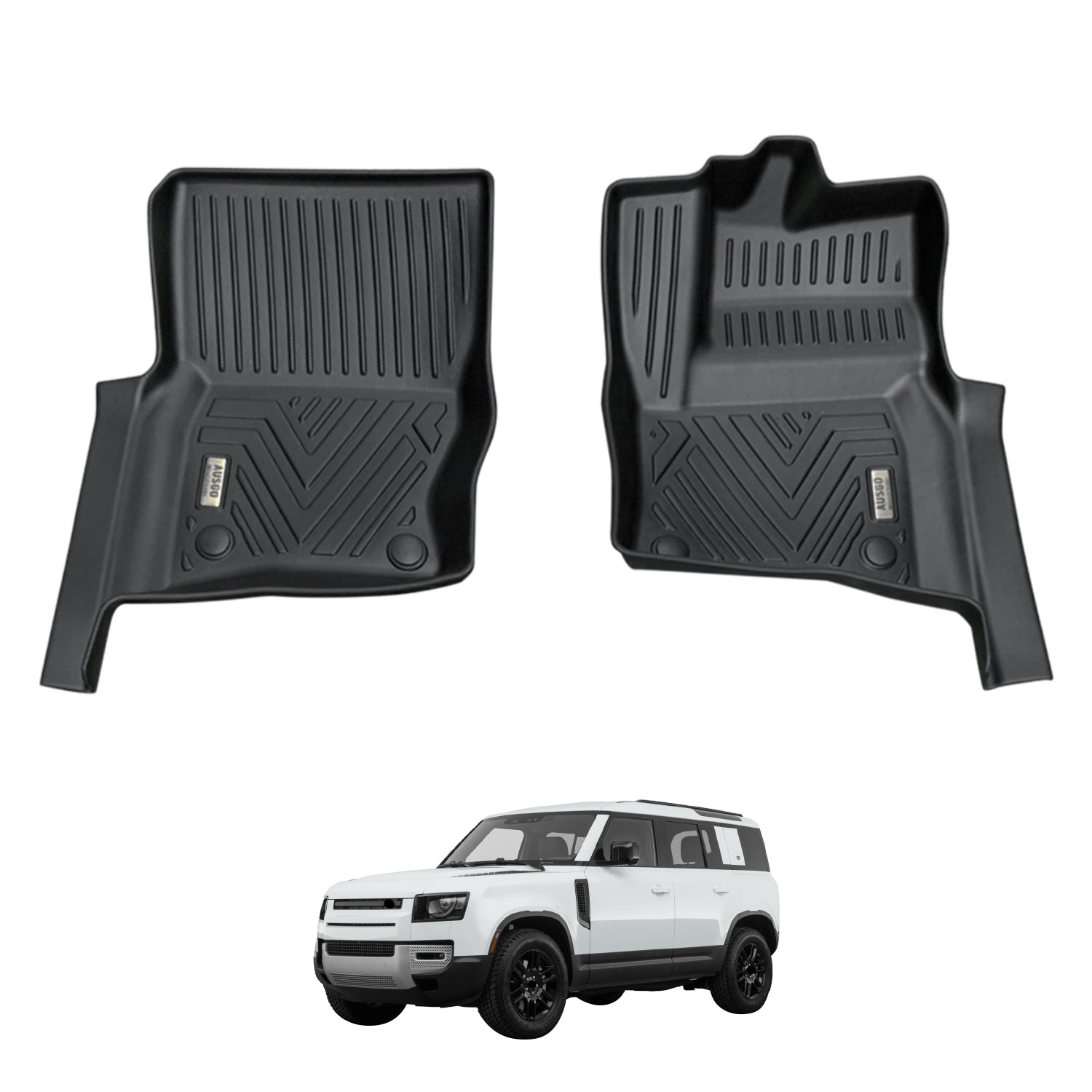 5D Car Floor Mats for Land Rover Defender L663 Series 2020-Onwards (Front Row)