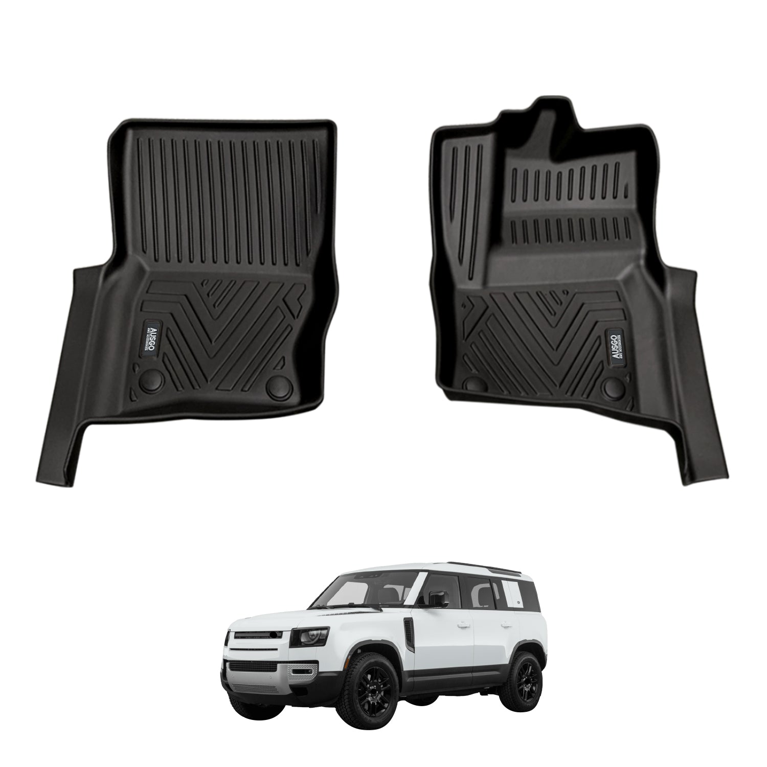 5D Car Floor Mats for Land Rover Defender L663 Series 2020-Onwards (Front Row)