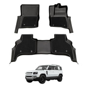 Double-Layer Car Floor Mats for Land Rover Defender L663 Series 110 5 Seats 2020-Onwards