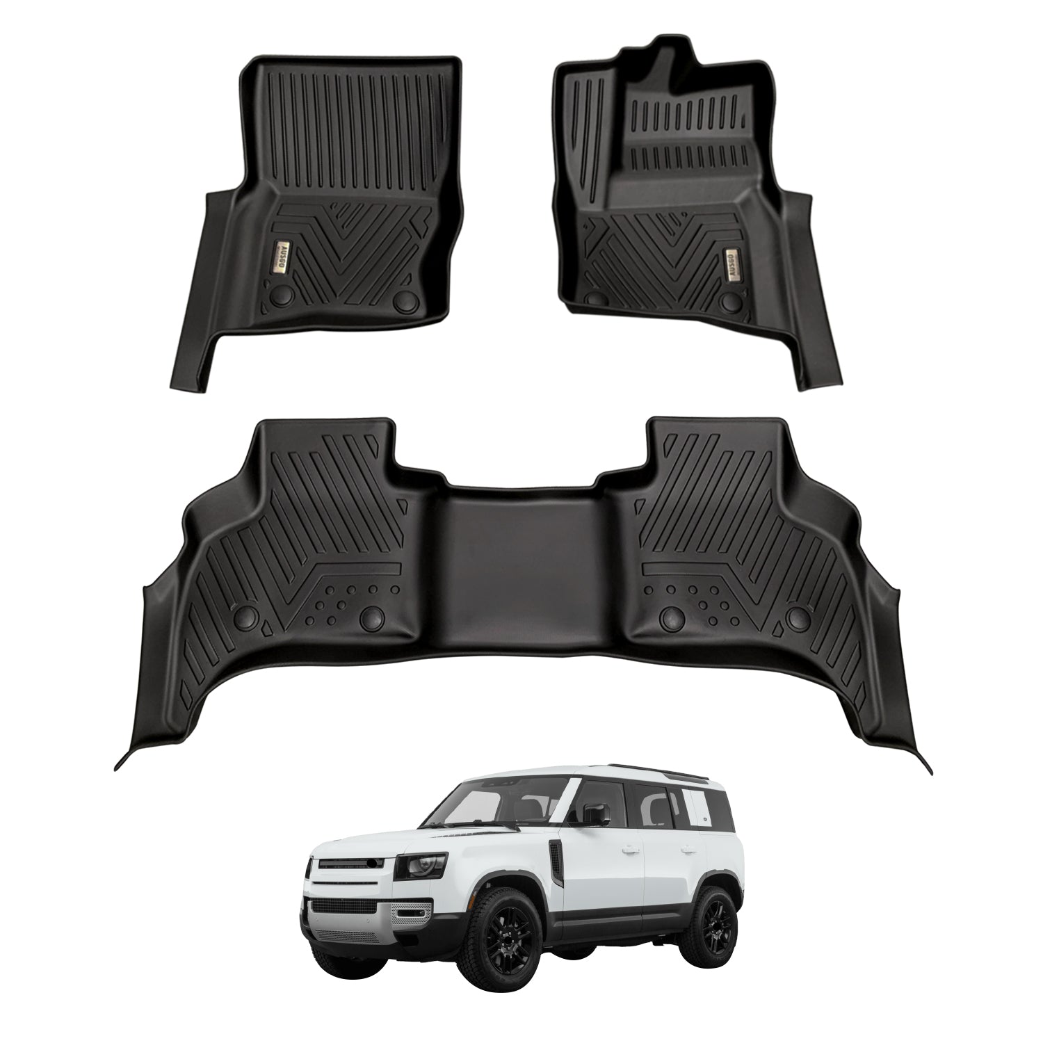 5D Car Floor Mats for Land Rover Defender L663 Series 110 5 Seats 2020-Onwards