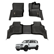 5D Car Floor Mats for Land Rover Defender L663 Series 110 5 Seats 2020-Onwards