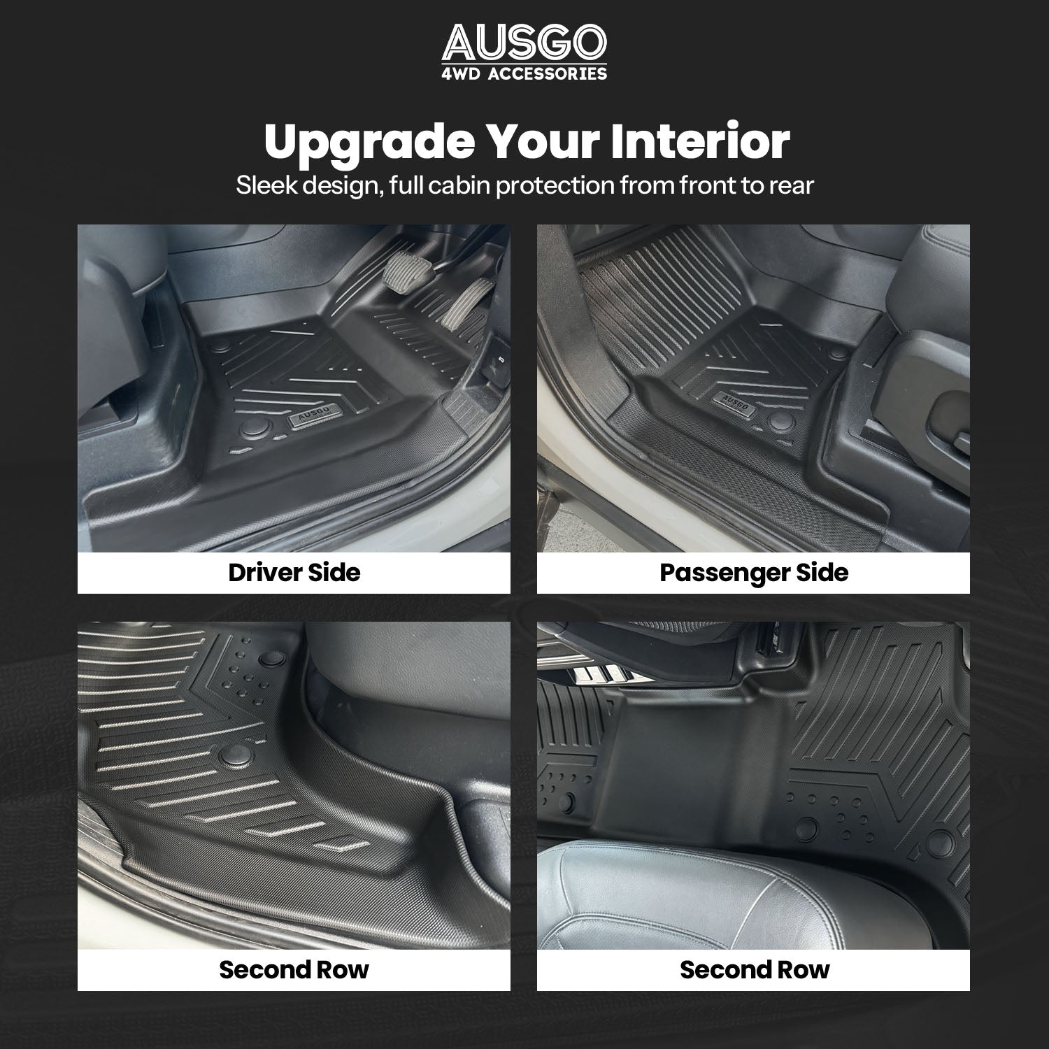 5D Car Floor Mats for Land Rover Defender L663 Series 110 5 Seats 2020-Onwards