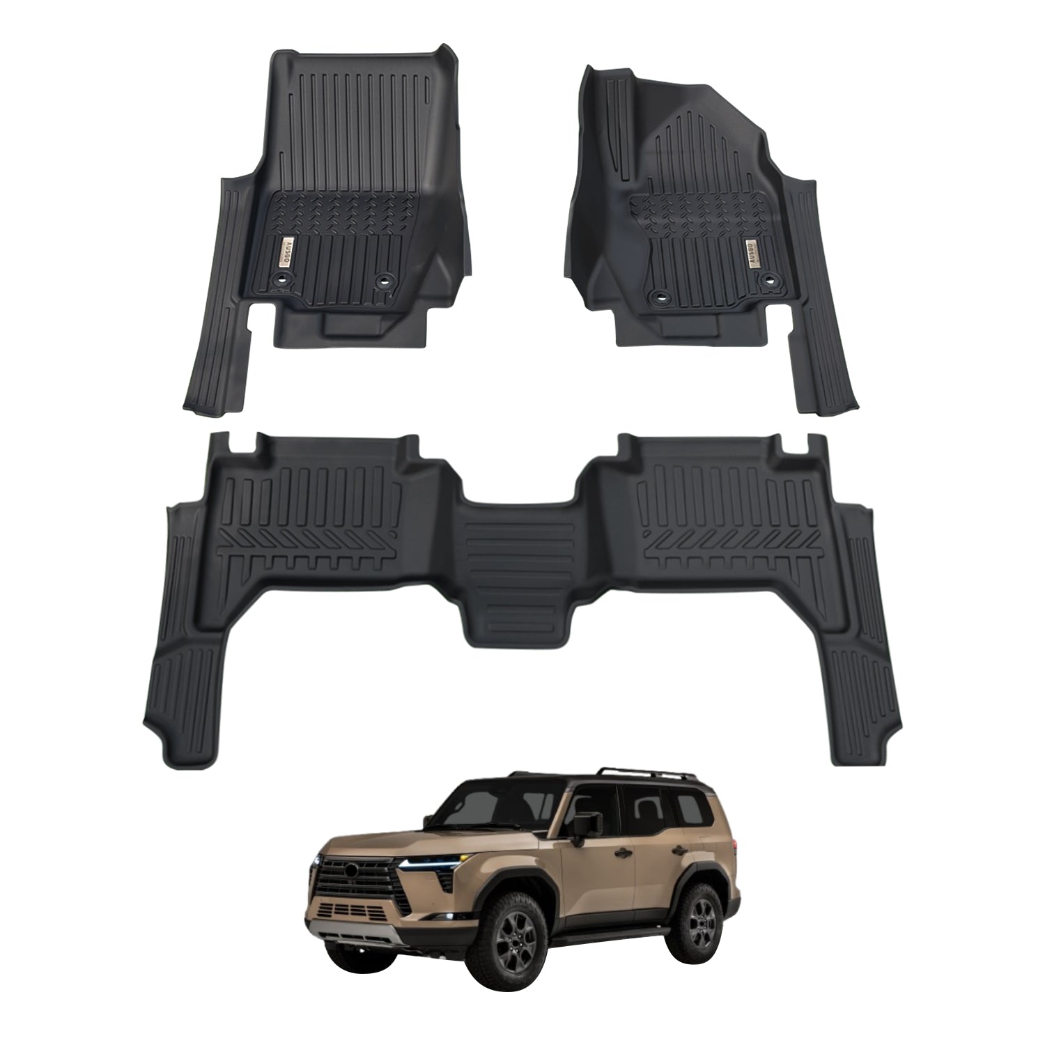 7D Car Floor Mats for Lexus GX550 2024-Onwards