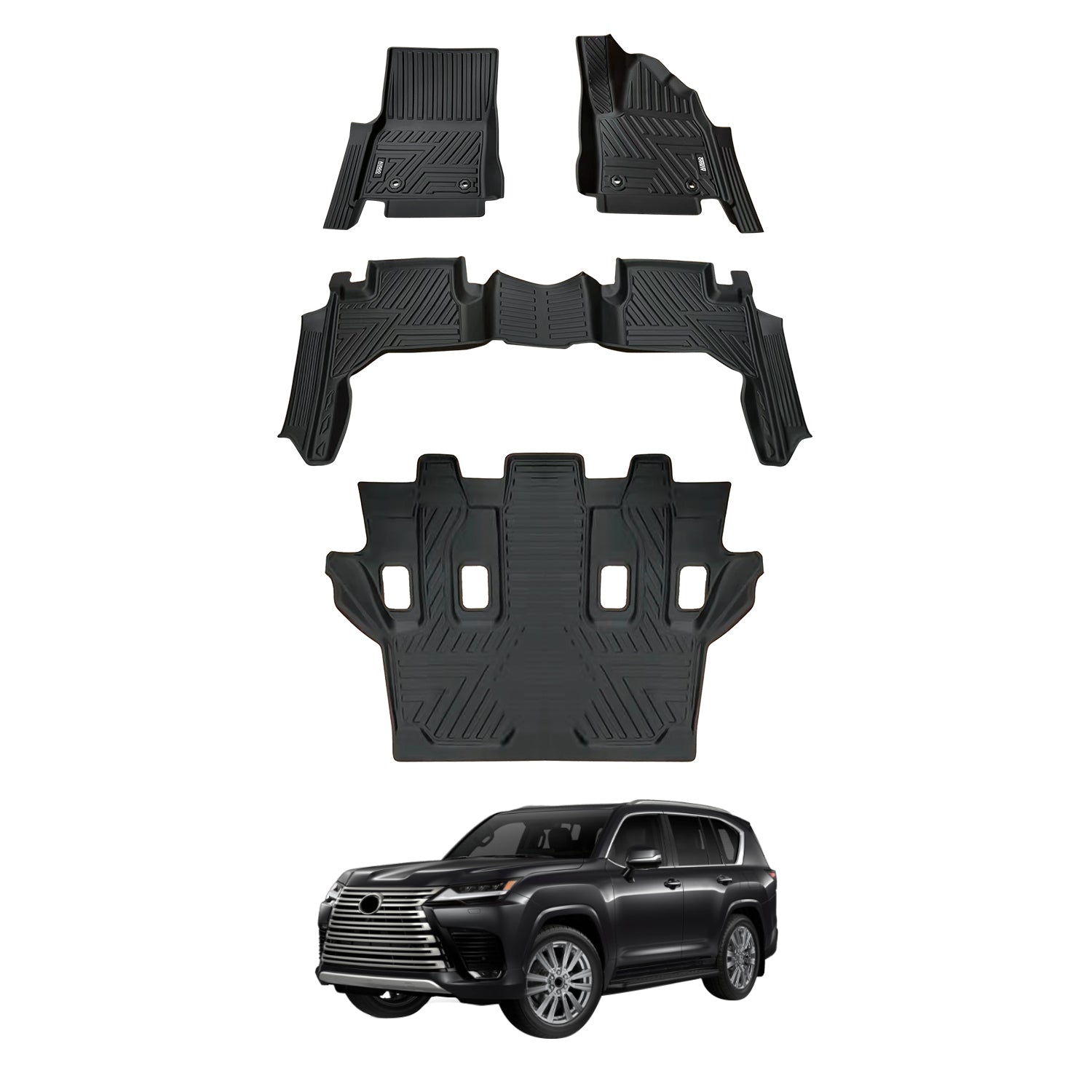 PRE-ORDER 5D Car Floor Mats for LEXUS LX Series LX500d LX600 2021-Onwards