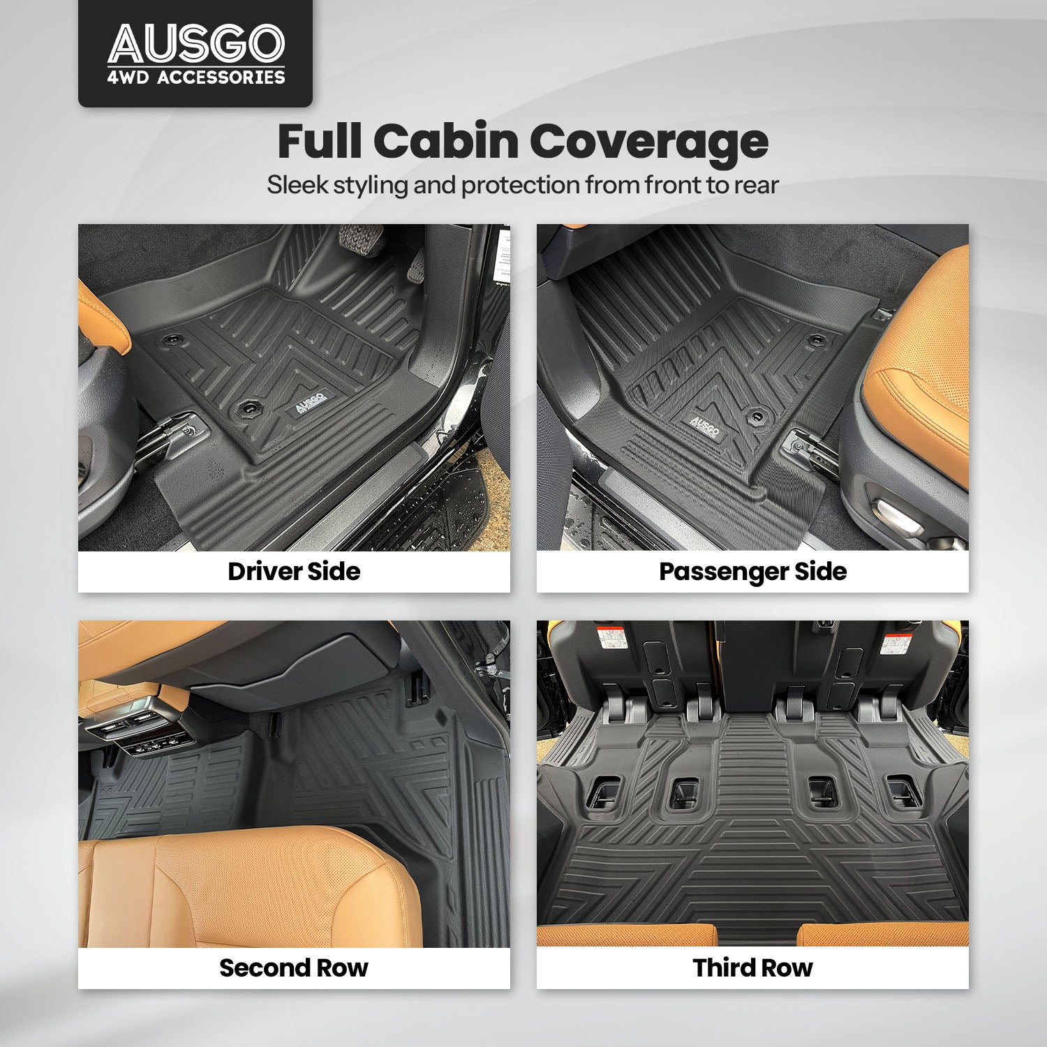 5D Car Floor Mats for LEXUS LX Series LX500d LX600 2021-Onwards