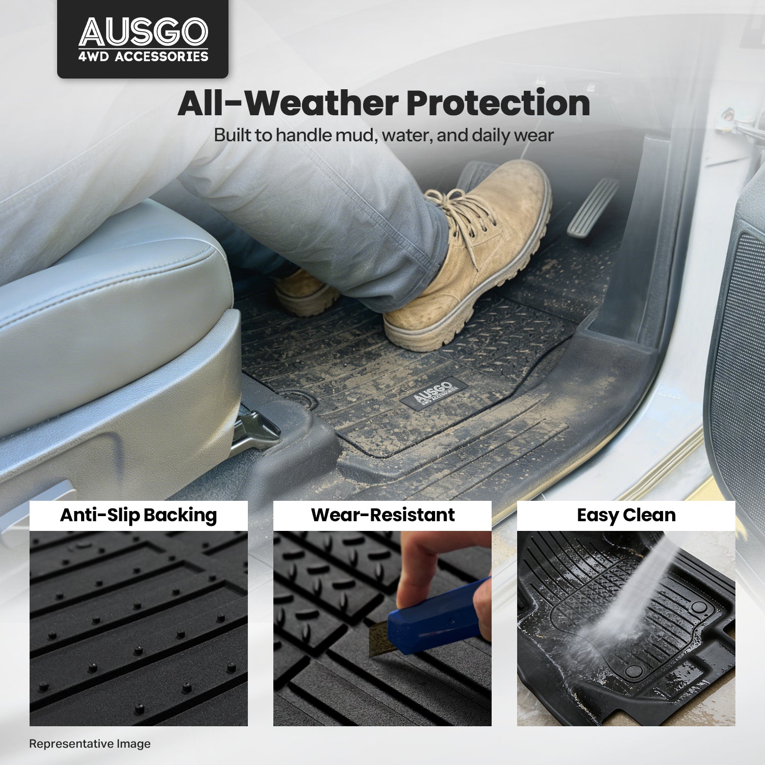 7D Injection Floor Mats for LEXUS LX Series LX500d LX600 2021-Onwards