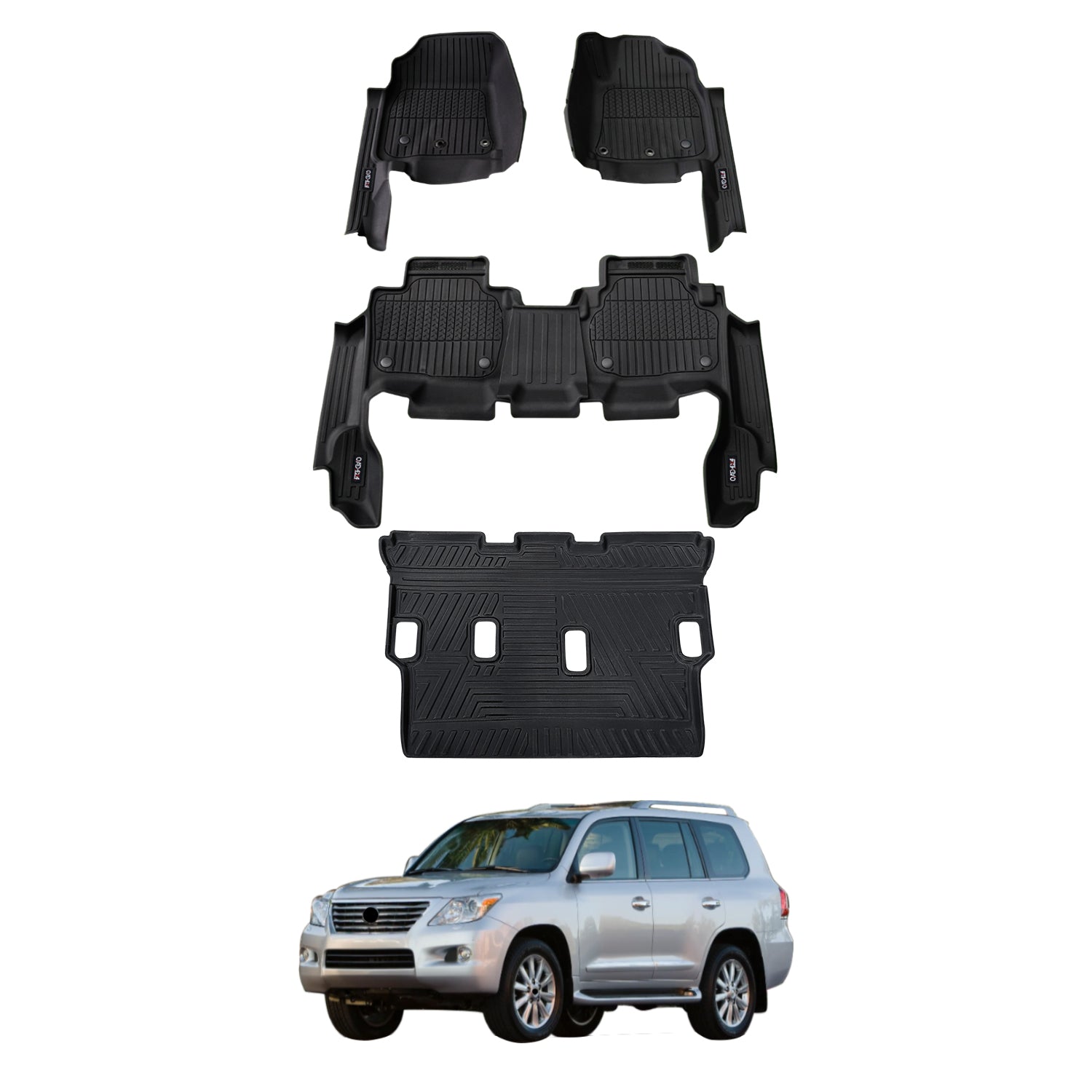 7D Injection Floor Mats for Lexus LX570 LX Series 2008-2012