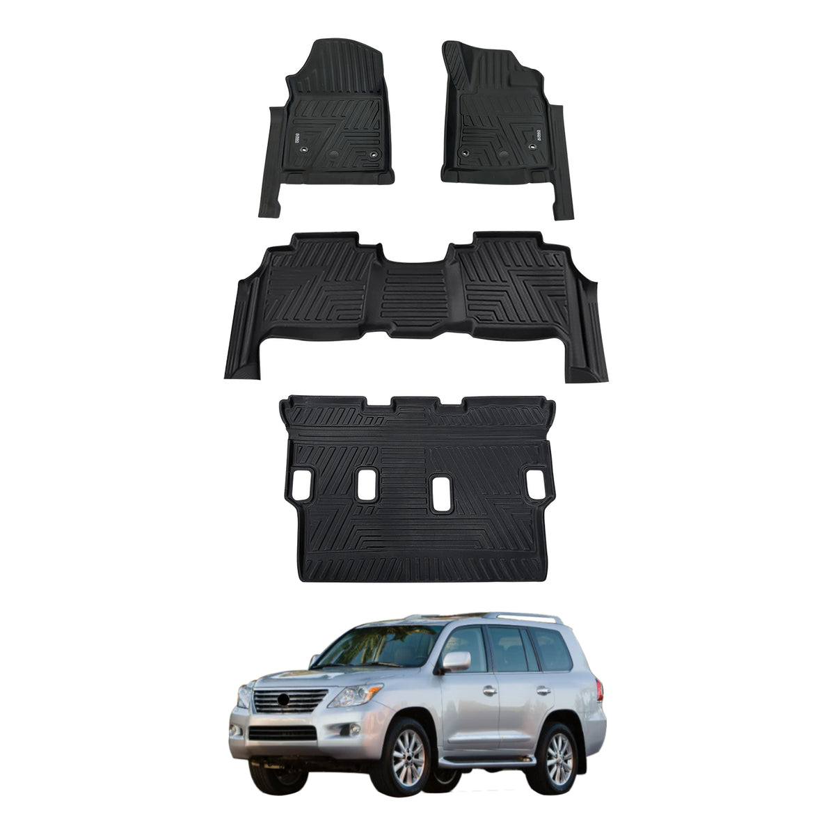 5D Car Floor Mats for Lexus LX570 LX Series 2008-2012