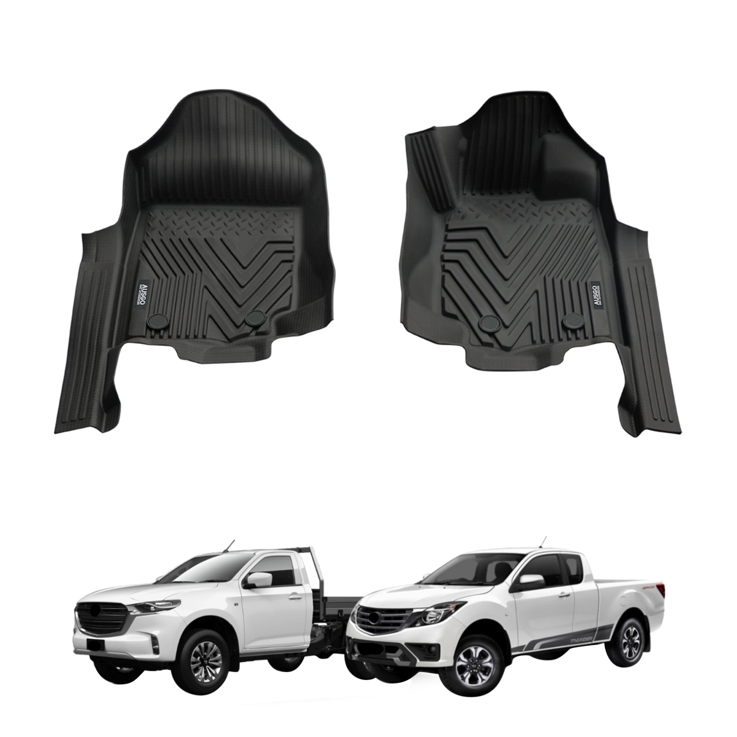 5D Injection Floor Mats for Ford Ranger Single / Extra Cab 2011-2022