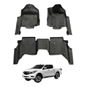 5D Injection Floor Mats for Mazda BT-50 BT50 Dual Cab 2011-2020