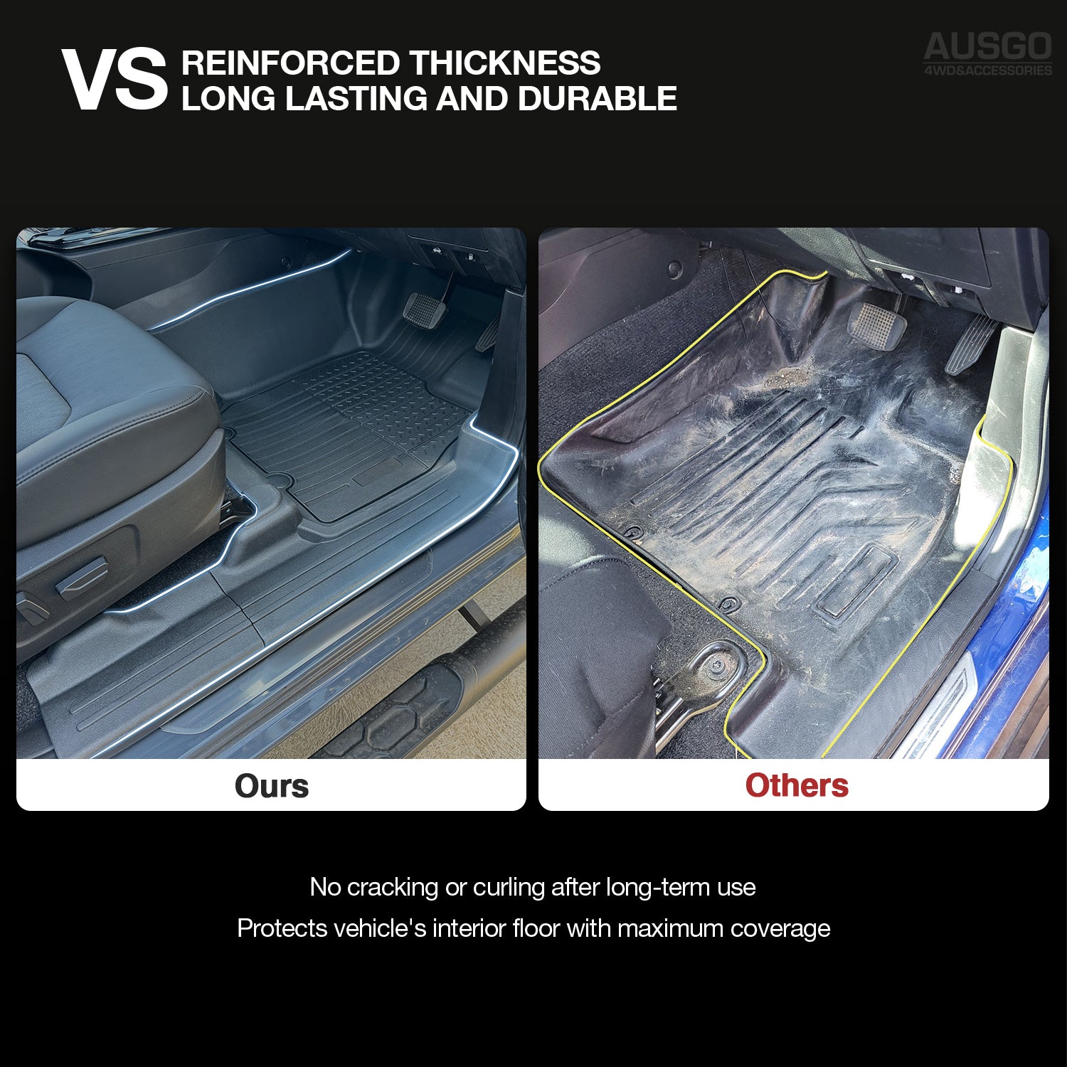 7D Injection Floor Mats for Mazda BT-50 BT50 Single / Extra Cab 2020-Onwards