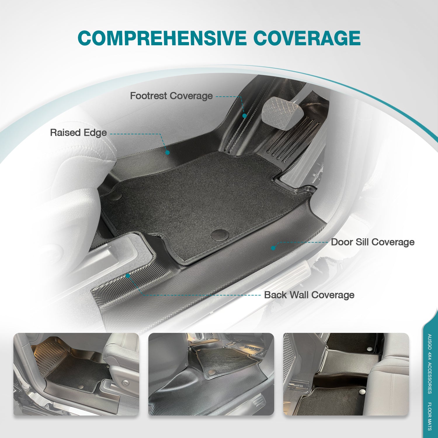 Double-Layer Car Floor Mats for Mercedes-Benz GLE Class V167 2019-Onwards