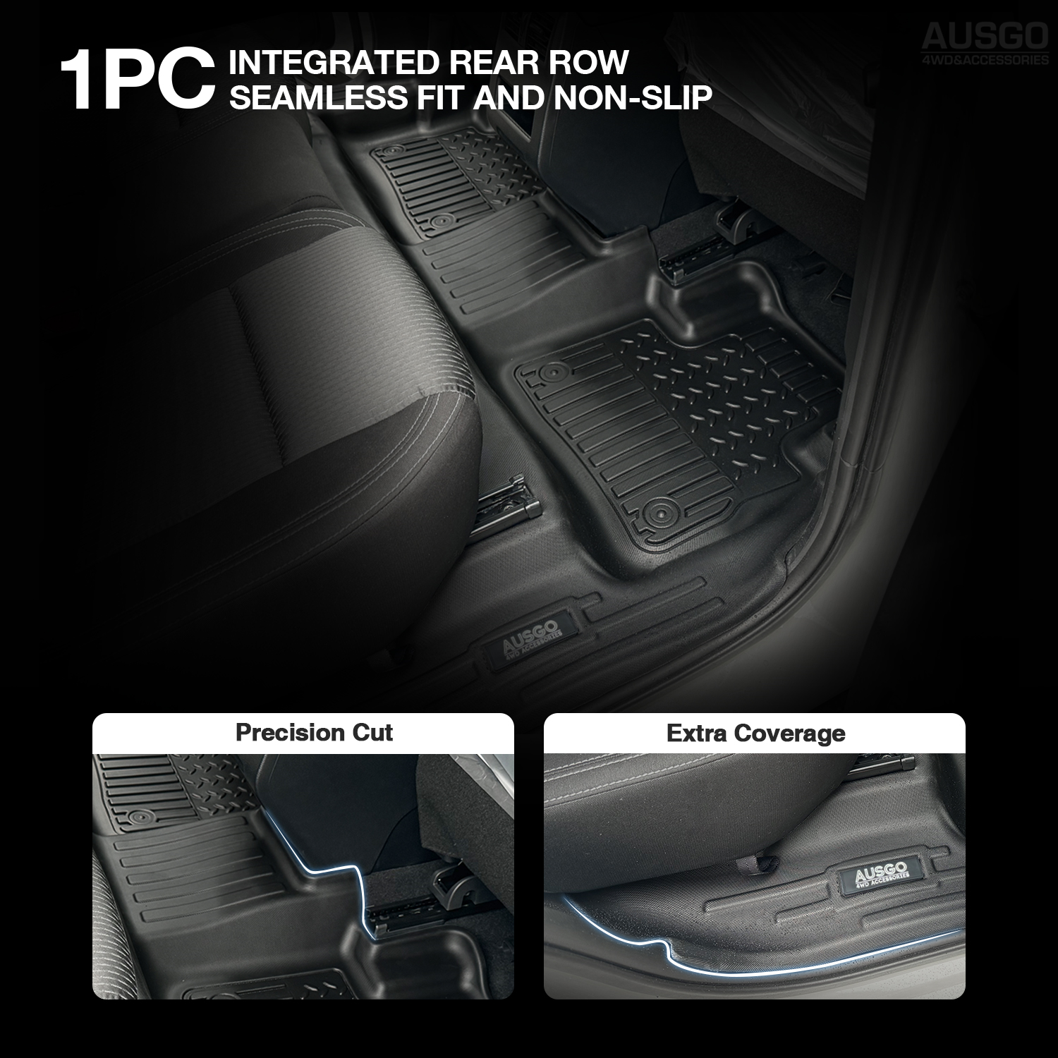 7D Car Floor Mats for Mitsubishi Outlander 7 Seater Petrol 2021-Onwards