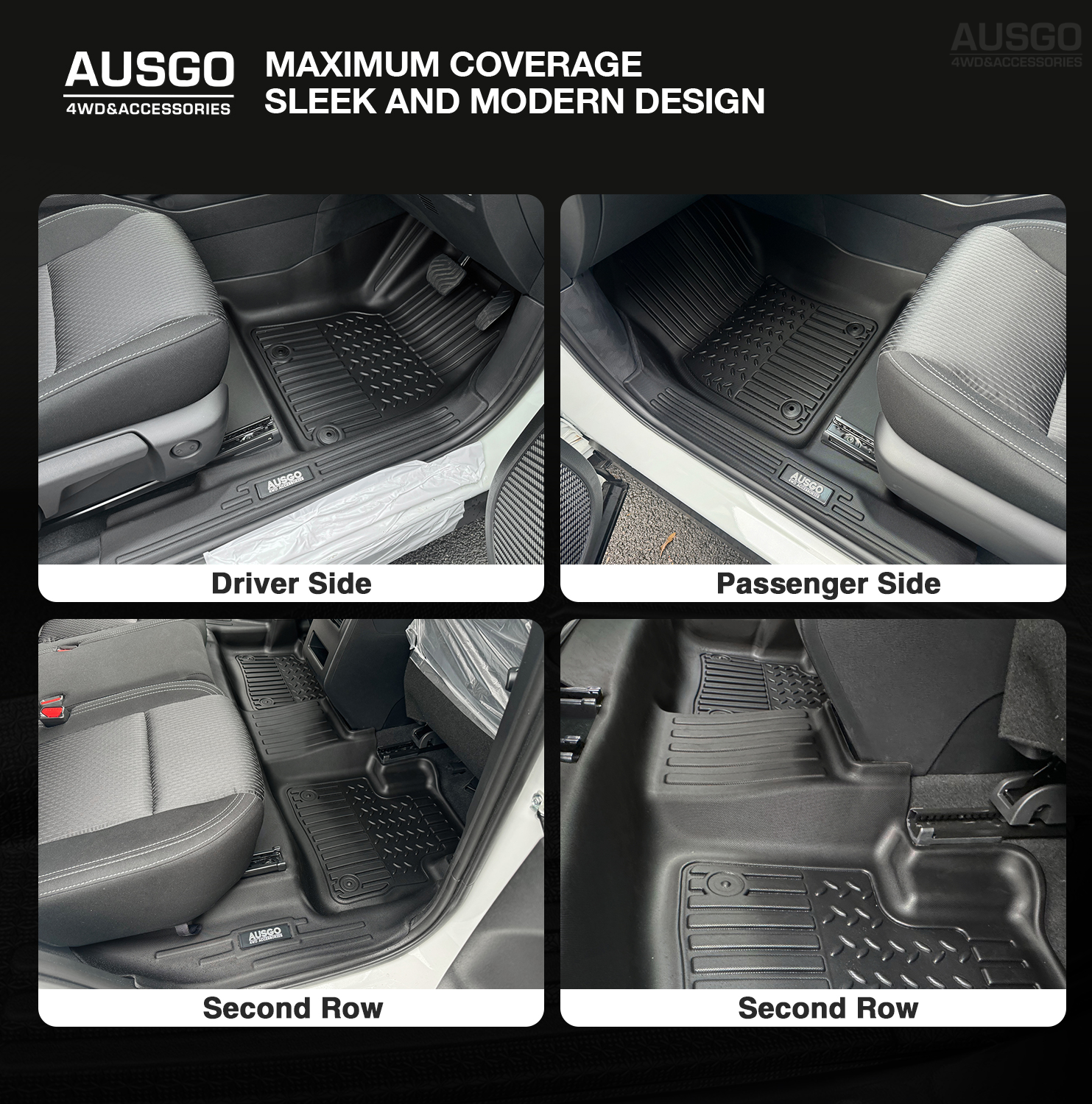 7D Car Floor Mats for Mitsubishi Outlander 7 Seater Petrol 2021-Onwards