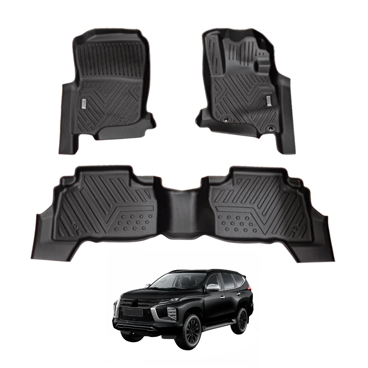5D Car Floor Mats for Mitsubishi Pajero Sport 2015-Onwards