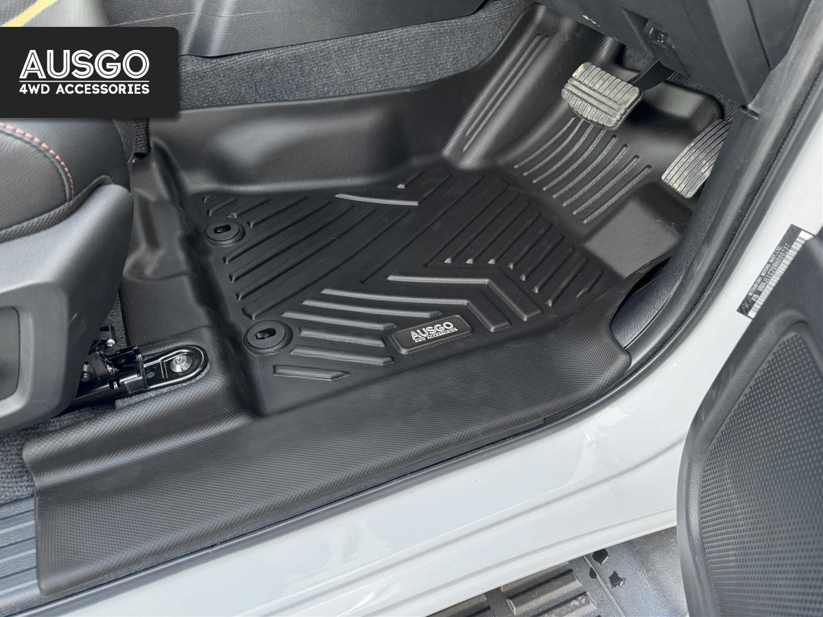 Car Floor Mats + Door Sill Protector for Mitsubishi Triton MV Dual Cab 2024-Onwards