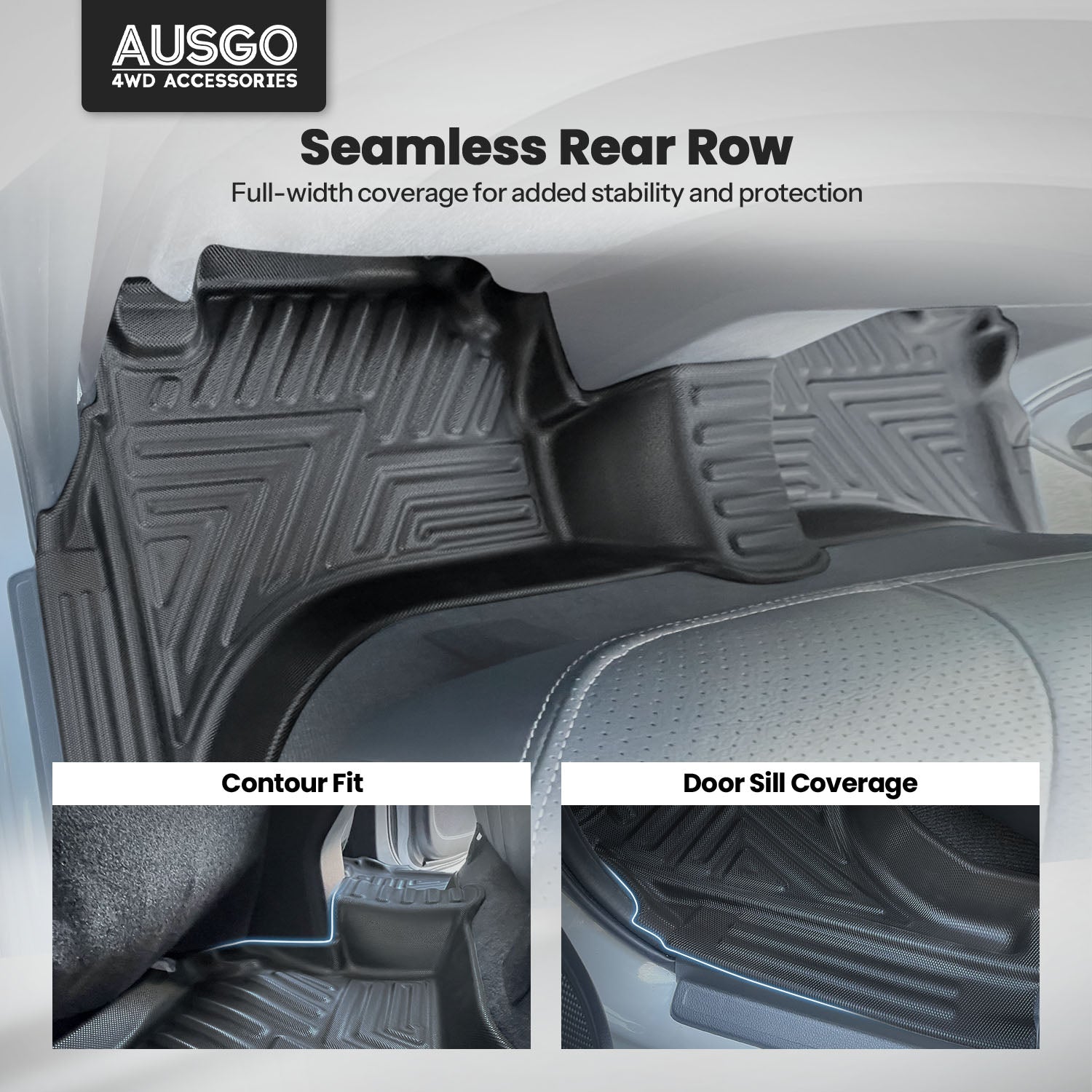 5D Car Floor Mats for Mitsubishi Triton MQ MR Series Dual Cab 2015-2024