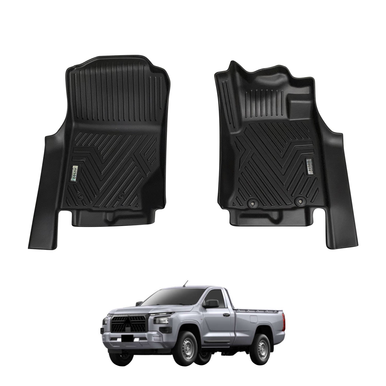 5D Car Floor Mats for Mitsubishi Triton MV Next-Gen Single Cab 2024-Onwards